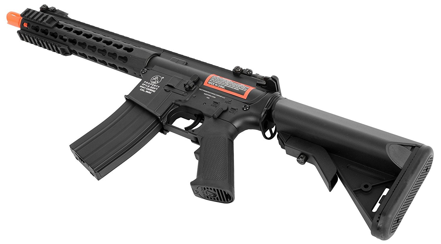 Colt M4A1 Long Keymod AEG - Full Metal - Black - Palco