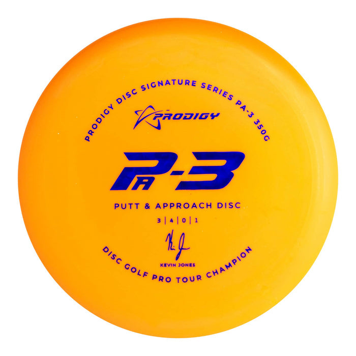 Prodigy PA-3 Putt & Approach Disc - Kevin Jones 2022 Signature Series - 350G Plastic