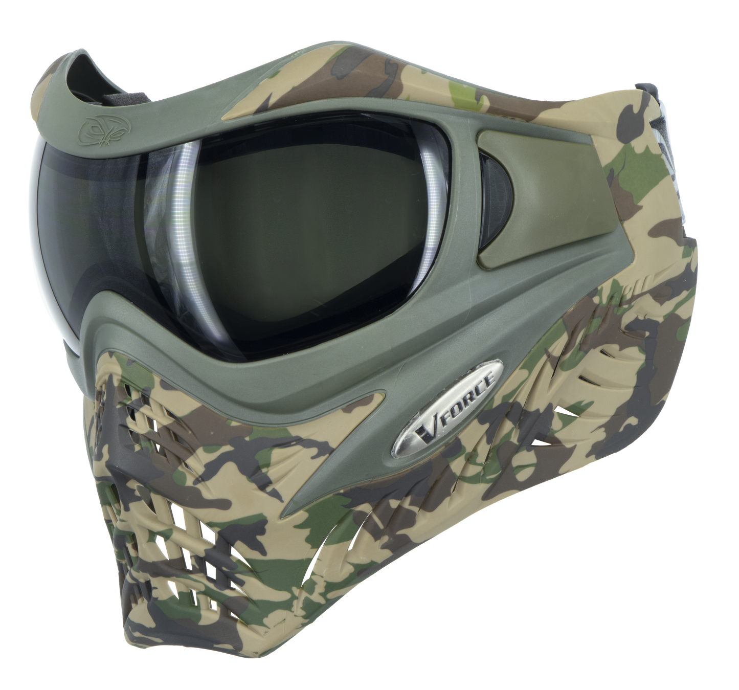 V-Force Grill SE Paintball Mask Goggle - Woodlands Camo w/ Smoke & Clear Lens