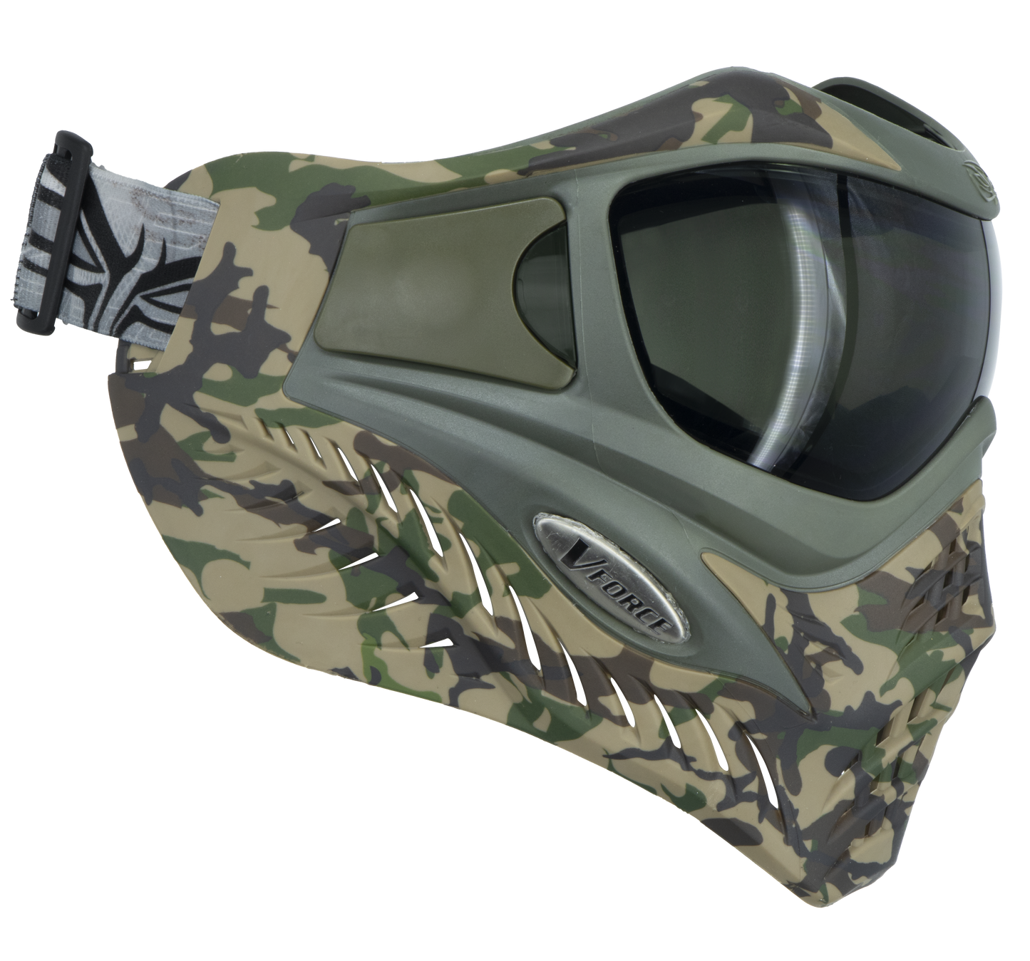 V-Force Grill SE Paintball Mask Goggle - Woodlands Camo w/ Smoke & Clear Lens