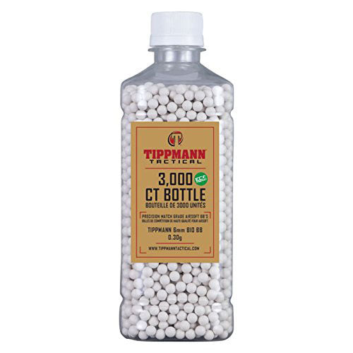 Tippmann 6mm BB BIO .30g 3000ct Bottle - White - tippmann