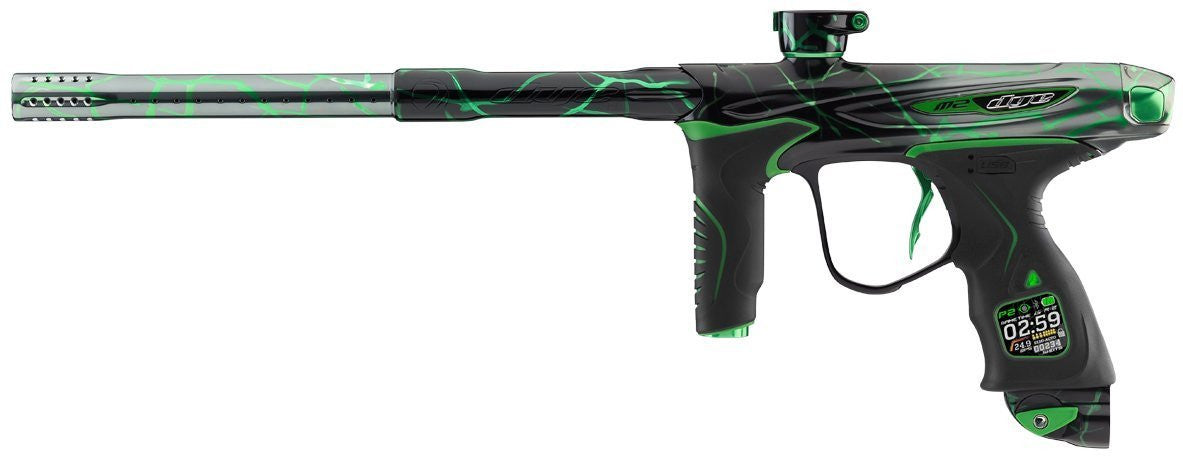 Dye M2 with MOSAir Paintball Marker - LE Splash Black Grey Lime - DYE