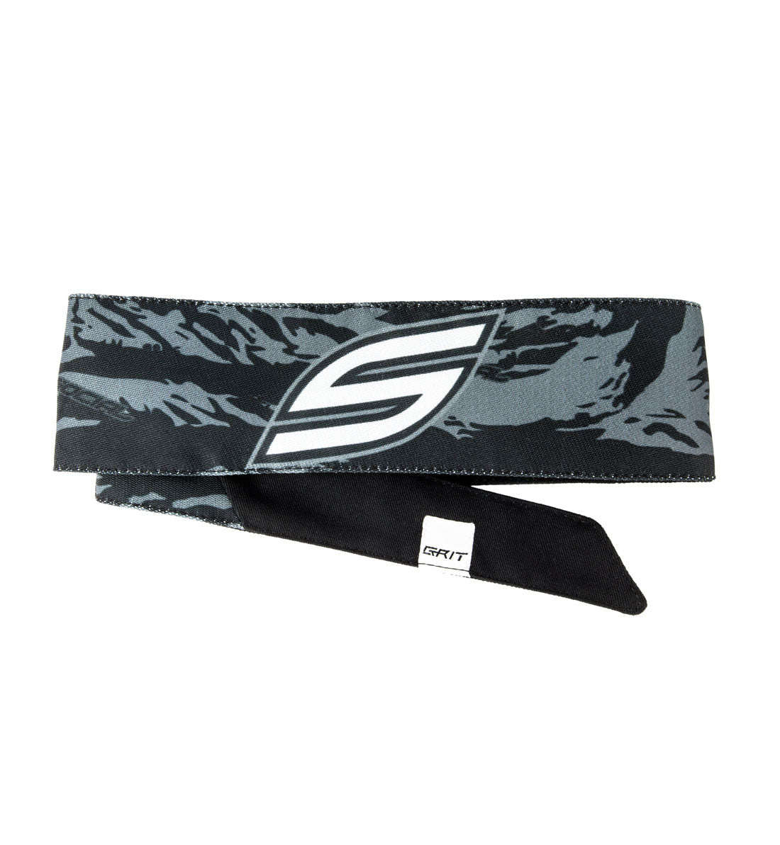 Social Paintball Grit Deluxe Long Tie Headband - Dark Woods Tiger - Social Paintball