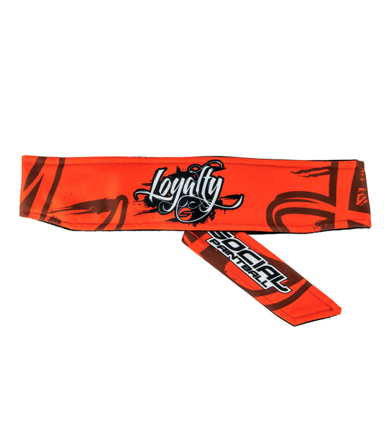 Social Paintball Grit Deluxe Long Tie Headband - Orange Leopard – PB Sports  LLC