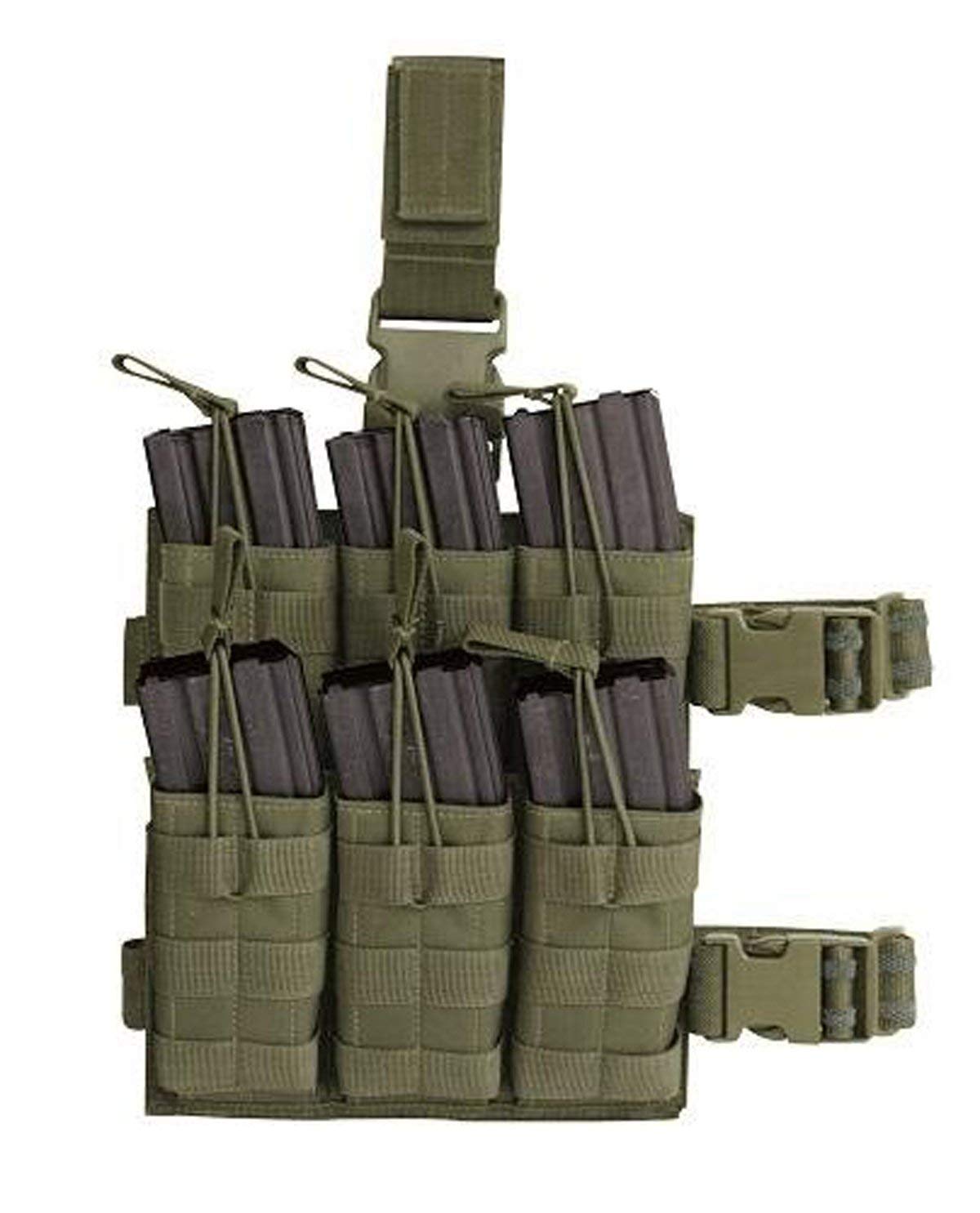 Voodoo Tactical M4/M16 Drop Leg Shingle Magazine pouch - OD Green - Voodoo Tactical