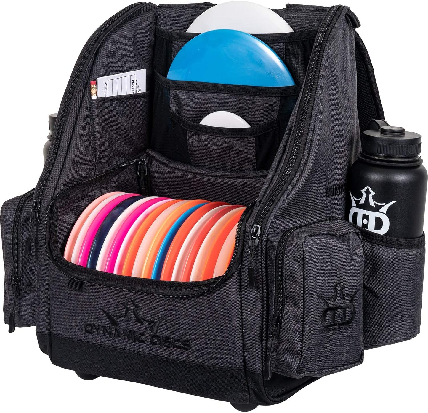 Dynamic Discs Commander Backpack Disc Golf Bag - Heather Black - Dynamic Discs