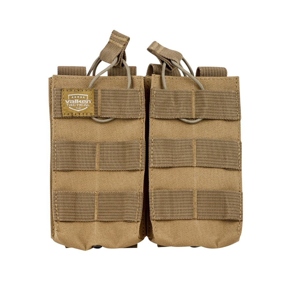 Valken Double Magazine Pouch - Tan - Valken Airsoft