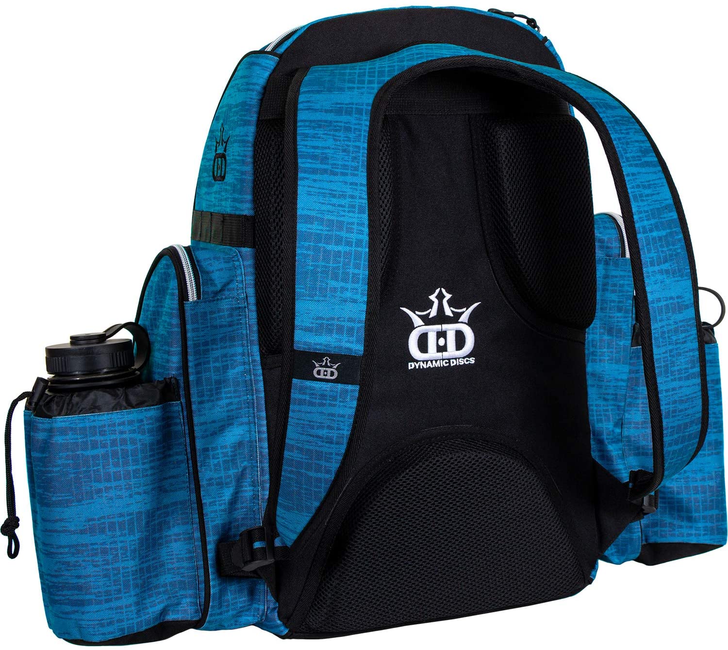 Dynamic Discs Paratrooper Disc Golf Bag - Scratched Camo Blue - Dynamic Discs