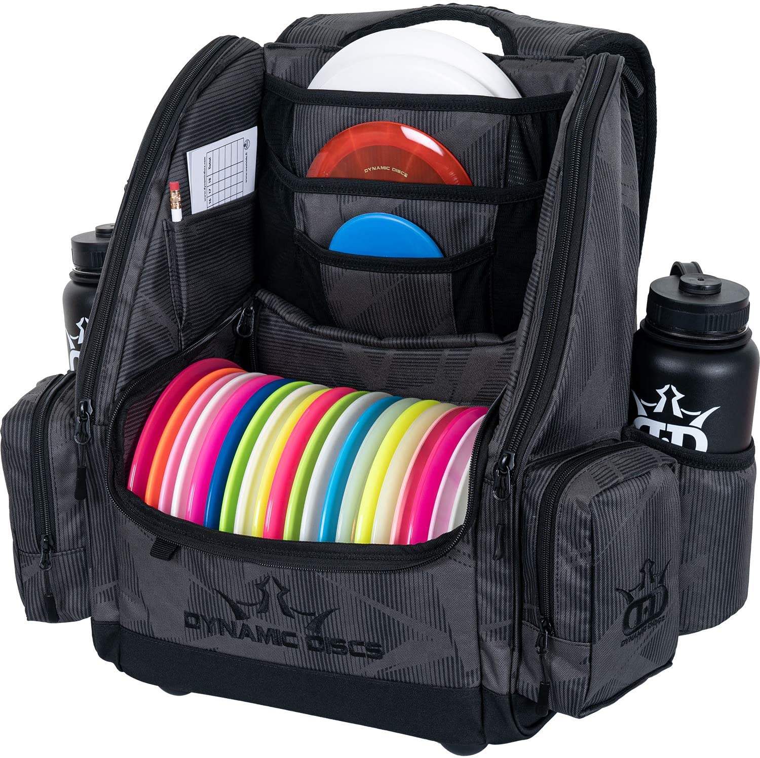 Dynamic Discs Commander Backpack Disc Golf Bag - Graphite Hex - Dynamic Discs