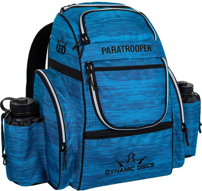 Dynamic Discs Paratrooper Disc Golf Bag - Scratched Camo Blue - Dynamic Discs