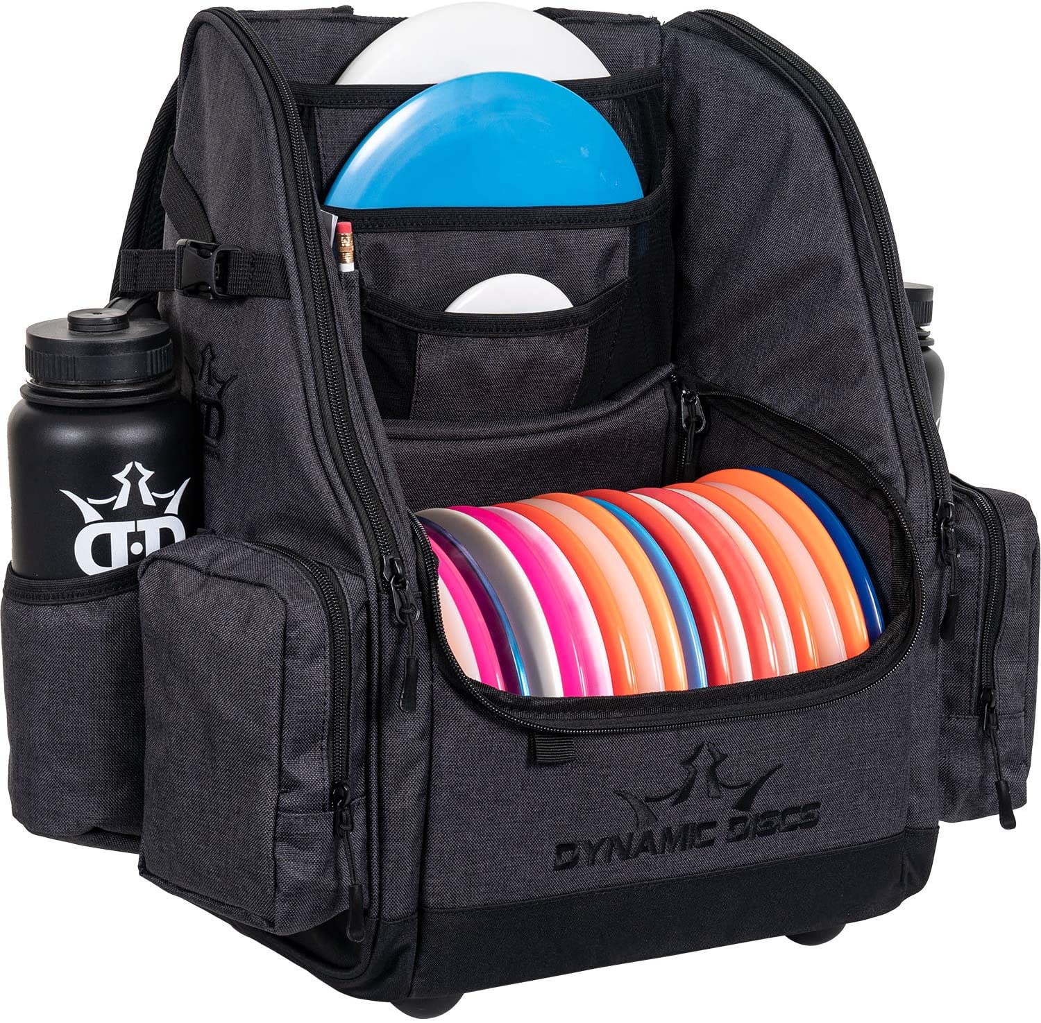 Dynamic Discs Commander Backpack Disc Golf Bag - Heather Black - Dynamic Discs