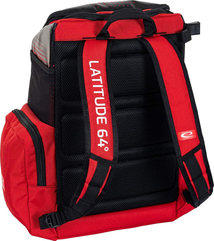 Latitude 64 Luxury Core Pro backpack Disc Golf Bag - Red - Latitude 64