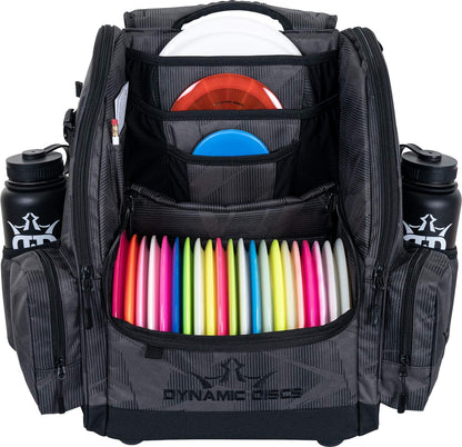 Dynamic Discs Commander Backpack Disc Golf Bag - Graphite Hex - Dynamic Discs