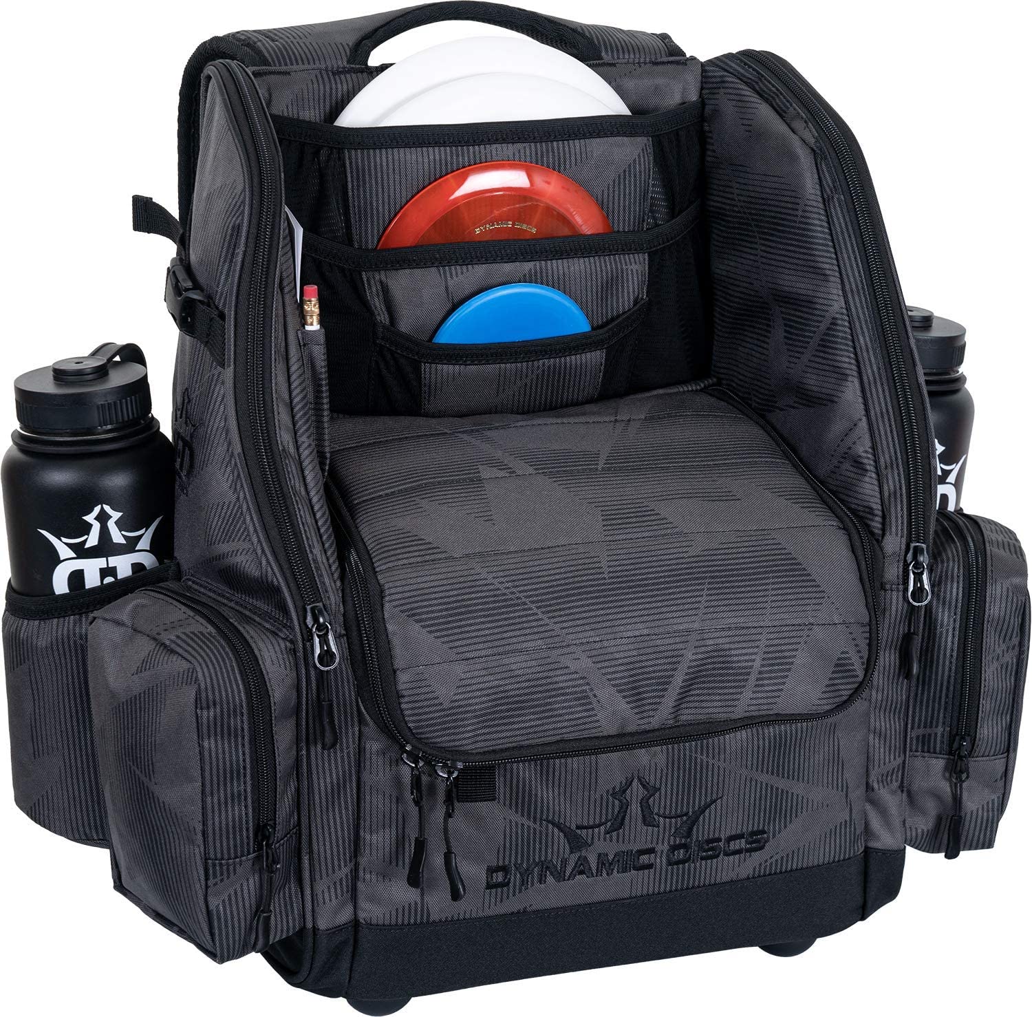 Dynamic Discs Commander Backpack Disc Golf Bag - Graphite Hex - Dynamic Discs