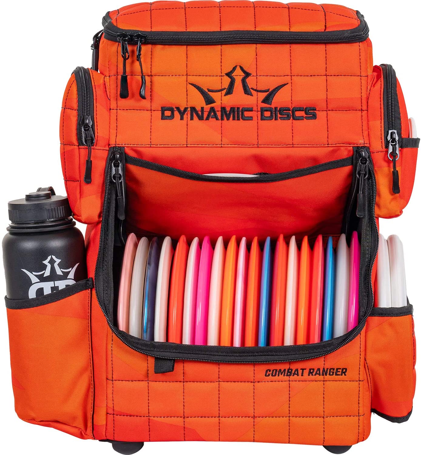 Dynamic Discs Combat Ranger backpack Disc Golf Bag - Infrared Orange - Dynamic Discs
