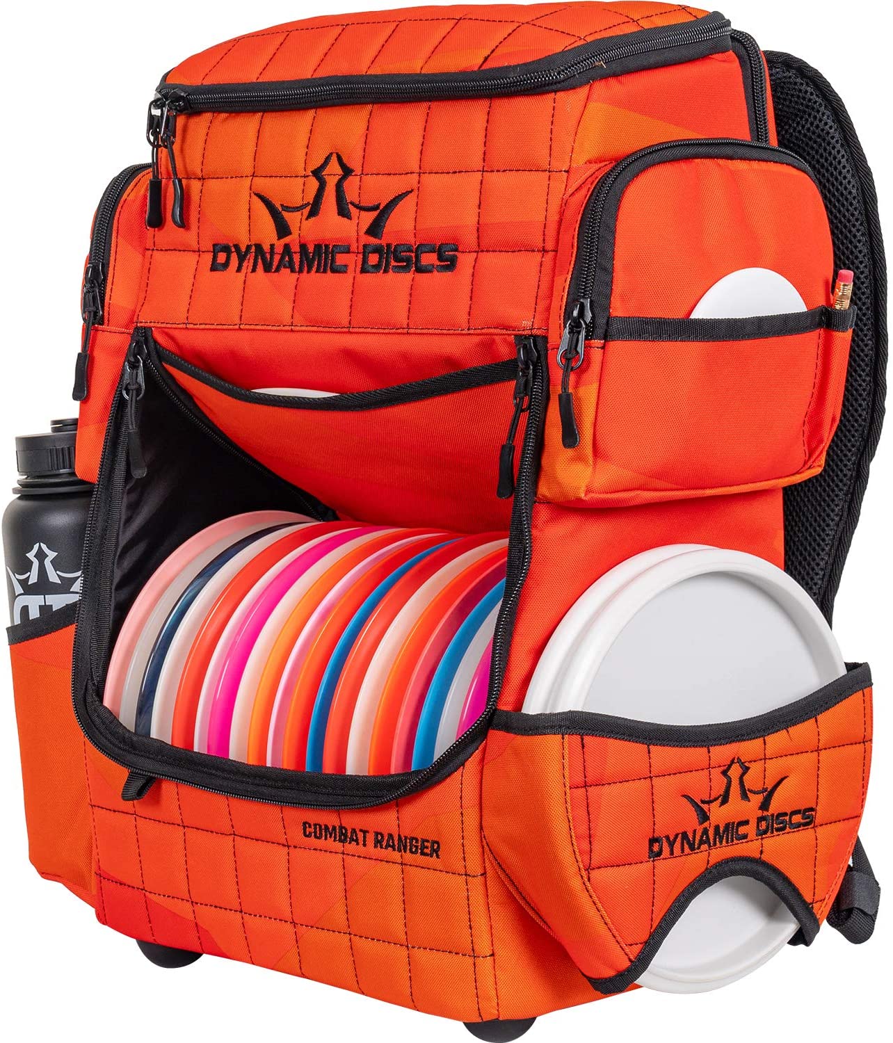 Dynamic Discs Combat Ranger backpack Disc Golf Bag - Infrared Orange - Dynamic Discs
