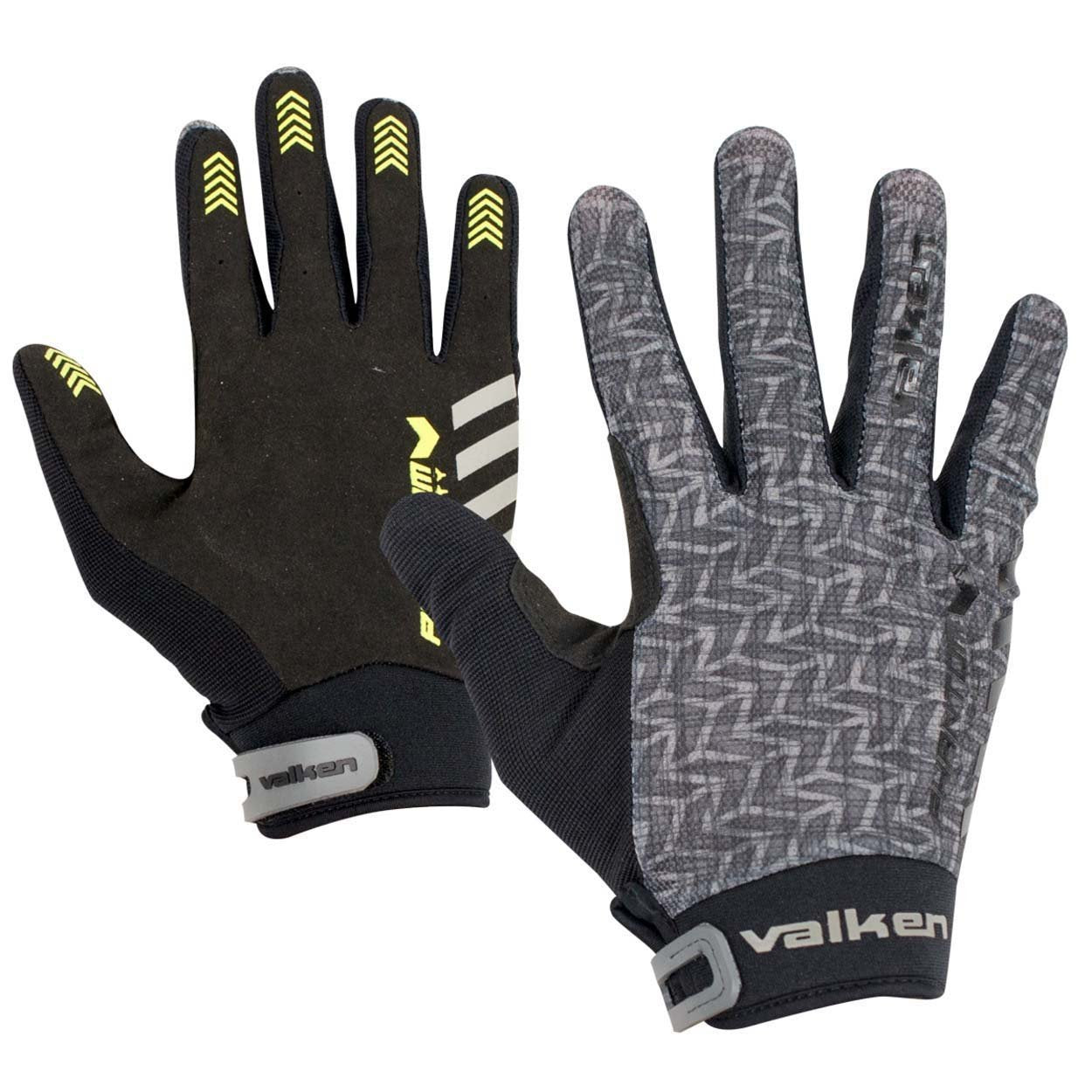 Valken Phantom Agility Full Finger Gloves - Grey/Black - Small - Valken Paintball