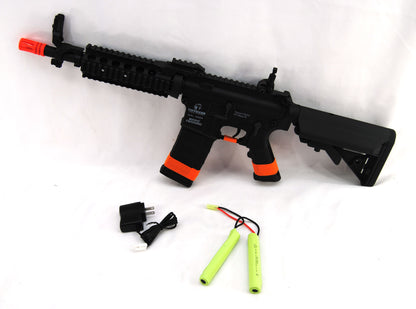 Tippmann Tactical Basic Training CQB RIS Airsoft Rifle (NiMH 9.6V Battery & Changer) - Black