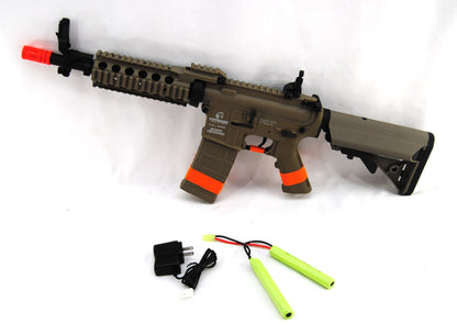 Tippmann Tactical Basic Training CQB RIS Airsoft Rifle (NiMH 9.6V Battery & Changer) - Tan