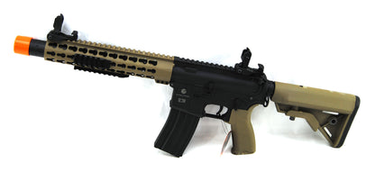 Evolution Combat Recon S 10" Silent Carbontech Airsoft Rifle - Black/Tan
