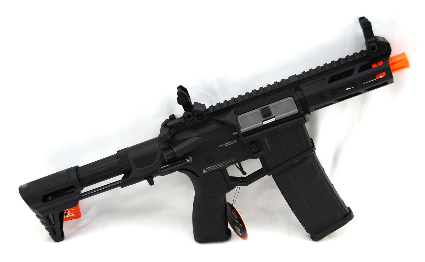 Evolution Combat Ghost XS EMR PDW Carbontech ETU Airsoft Rifle - Black