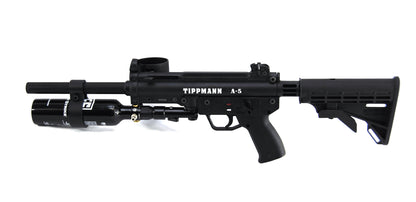 Tippmann A-5 Basic w/ First Strike Underbarrel 13ci tank and Stock Kit - Tippmann Sports