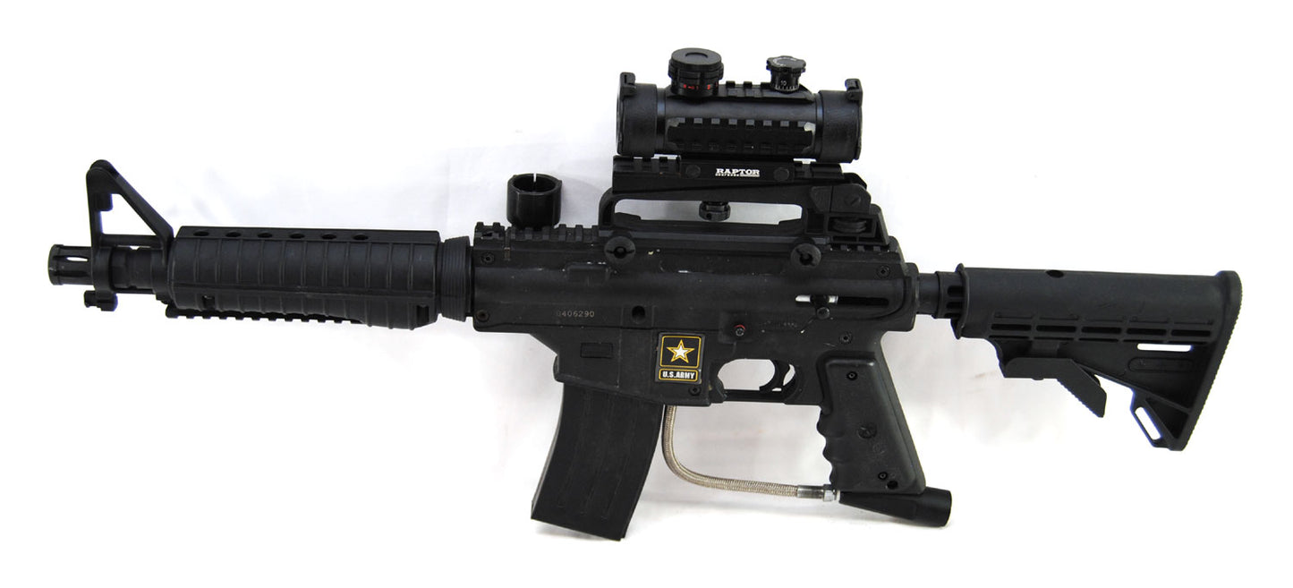 Used Tippmann Alpha Black Elite w/ E-Grip &amp; Red/Green Dot - Black - Tippmann Sports