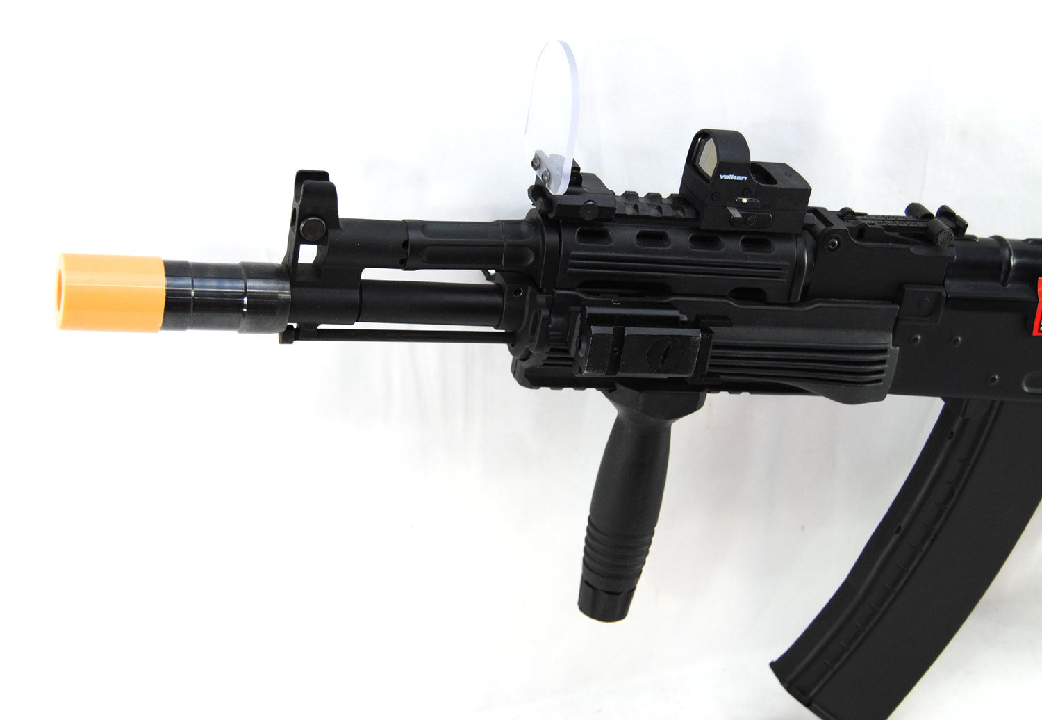 Classic Army Full Metal CA026M AK-74 Tactical Airsoft AEG Rifle w/ Upgrades Bundle - Black - Classic Army