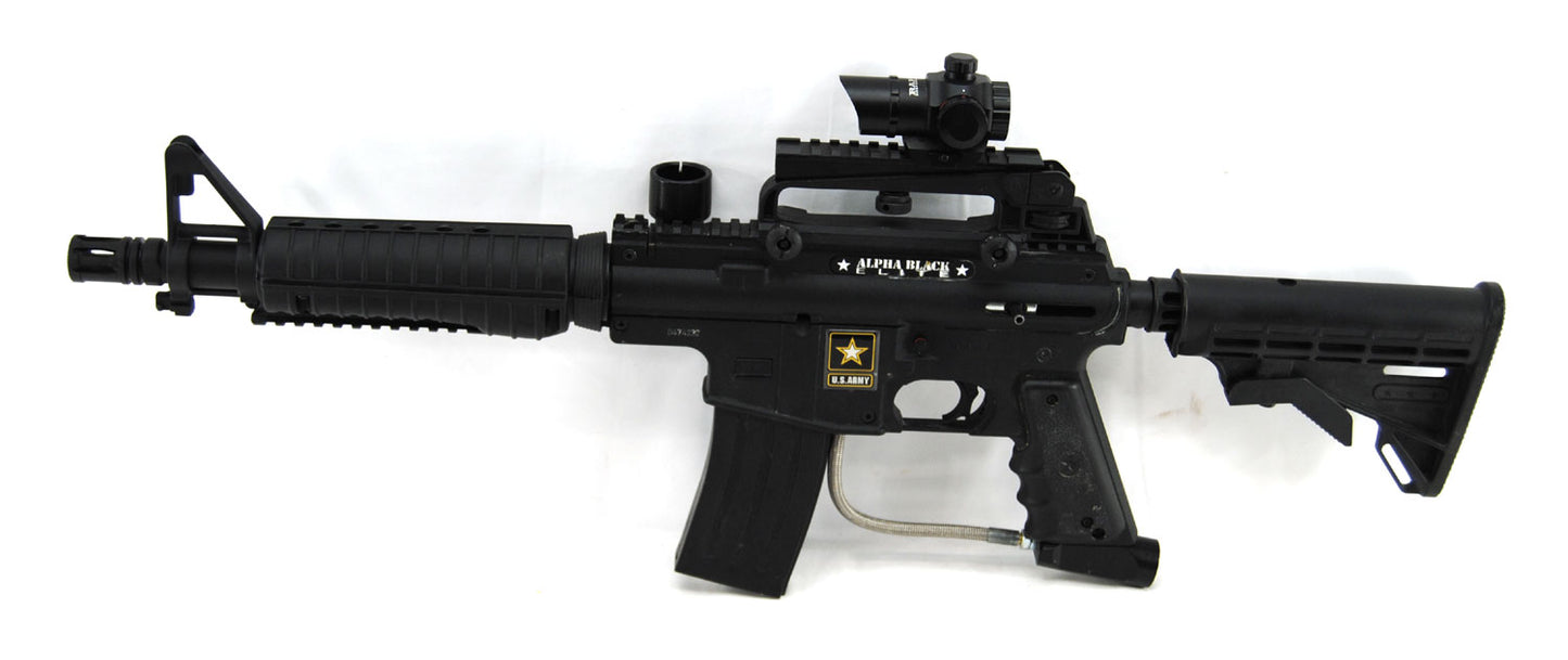 Used Tippmann Sports Alpha Black Elite w/ Red Dot Sight - Black - Tippmann Sports