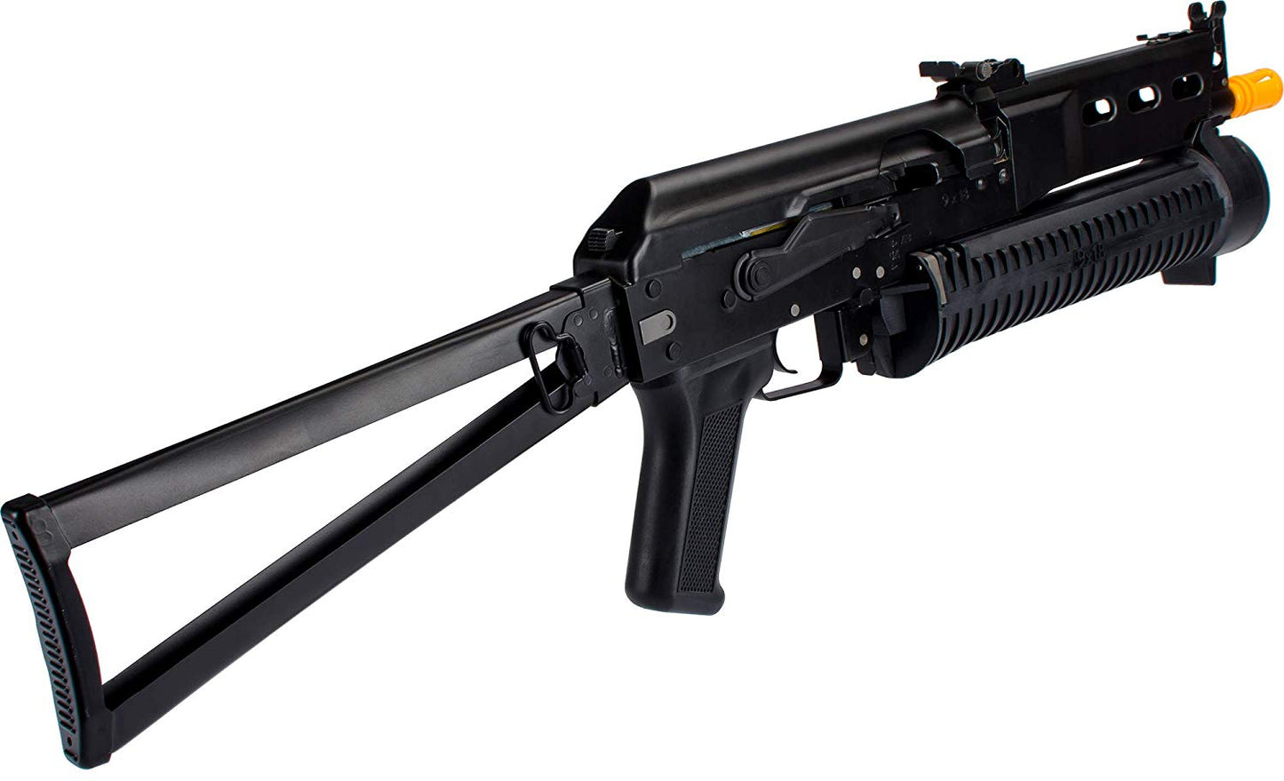 AK Bizon-2 Bison PP-19 Full Metal Airsoft AEG Rifle - Black - Evike