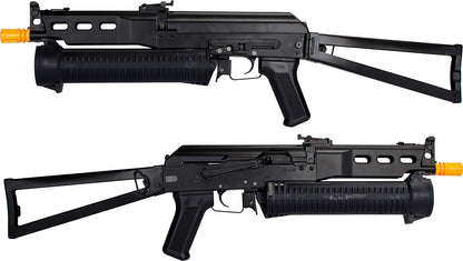 AK Bizon-2 Bison PP-19 Full Metal Airsoft AEG Rifle - Black - Evike