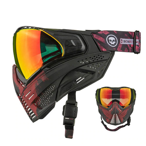Infamous Paintball Limited Edition Push Unite Goggle - Blood Skull