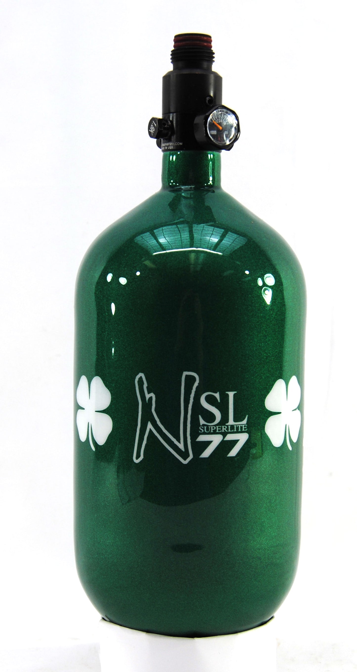 Ninja 77ci 4500psi HPA Tank - Limited Edition St. Patrick's Day Lucky Clover - Ultralite Regulator - Ninja Paintball