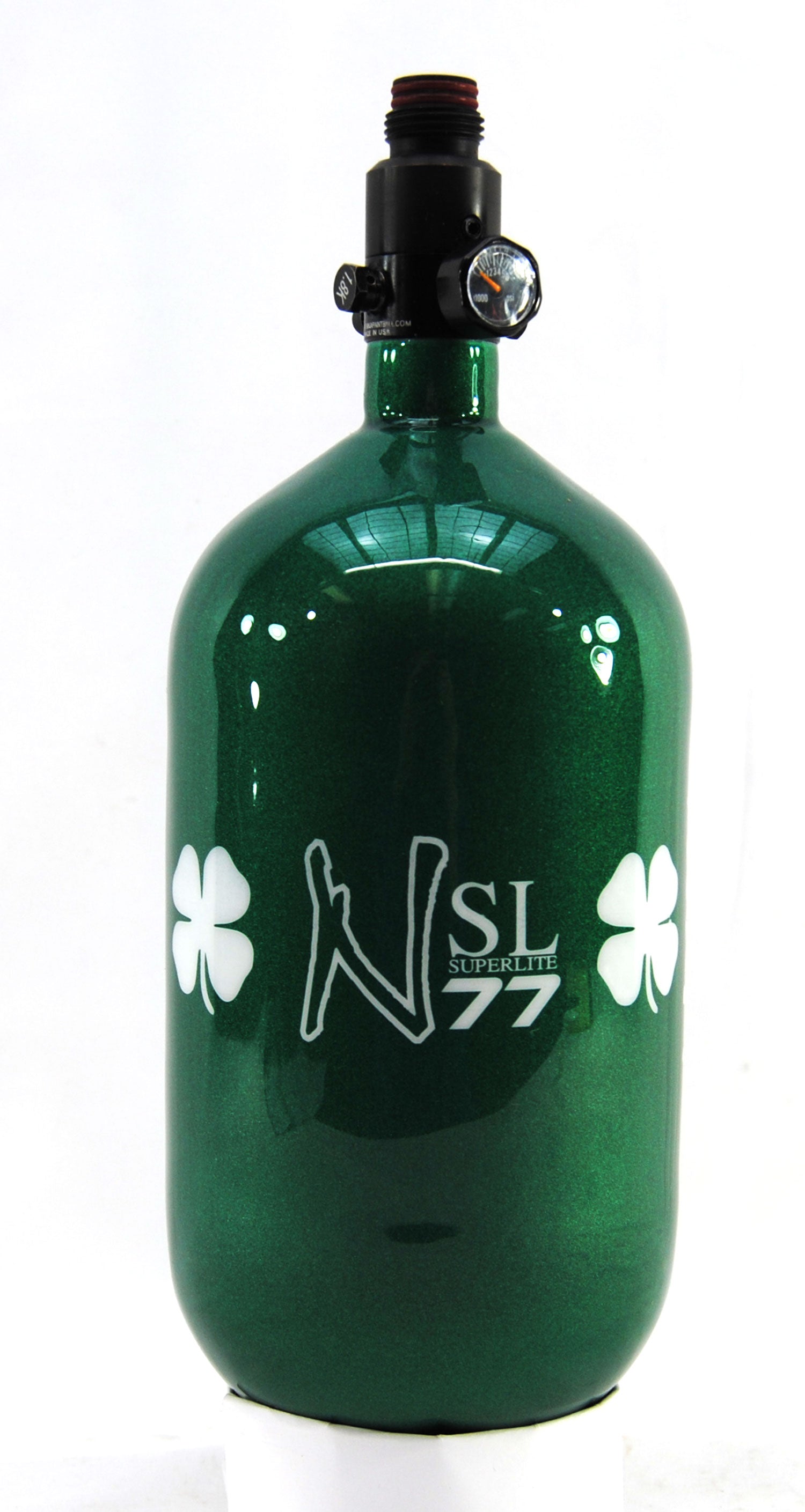 Ninja 77ci 4500psi HPA Tank - Limited Edition St. Patrick's Day Lucky Clover - Ultralite Regulator - Ninja Paintball
