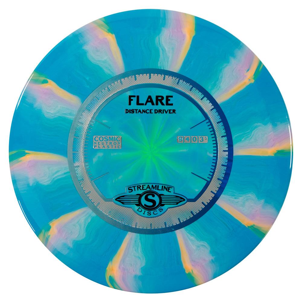 Streamline Cosmic Neutron Flare Disc