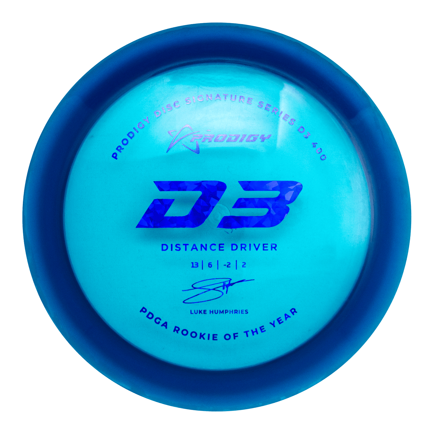 Prodigy D3 Distance Driver Disc - 400 Plastic - Luke Humphries 2022 Signature Series