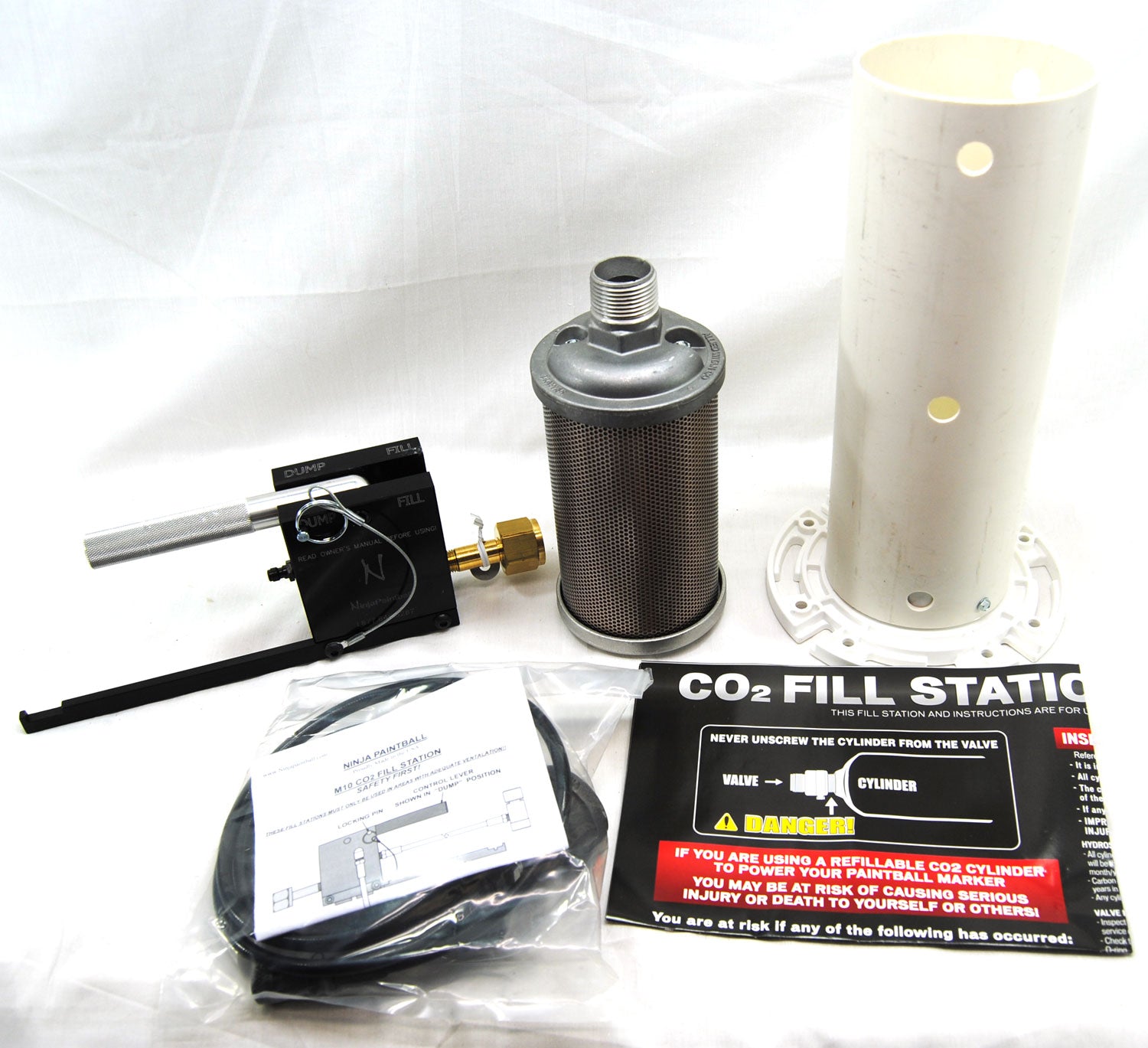 Ninja Paintball M10 CO2 Professional Fill Station with Muffler - Ninja Paintball