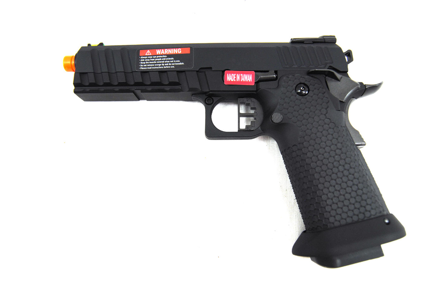 AW Custom Competitor Hi-CAPA Gas Blowback Airsoft Pistol - Black Ace - AW Custom