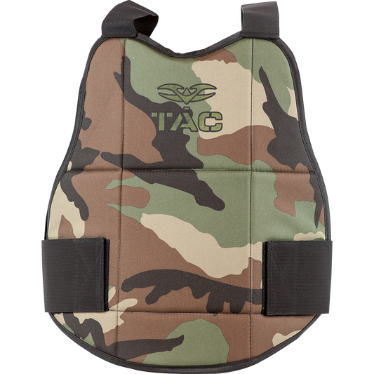 Valken Folding Reversible Chest Protector - Black and Woodland Camo - Valken Paintball