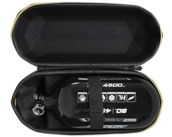 HK Army Exo Tank Case - Black Carbon Fiber w/ Gold Zipper - HK Army