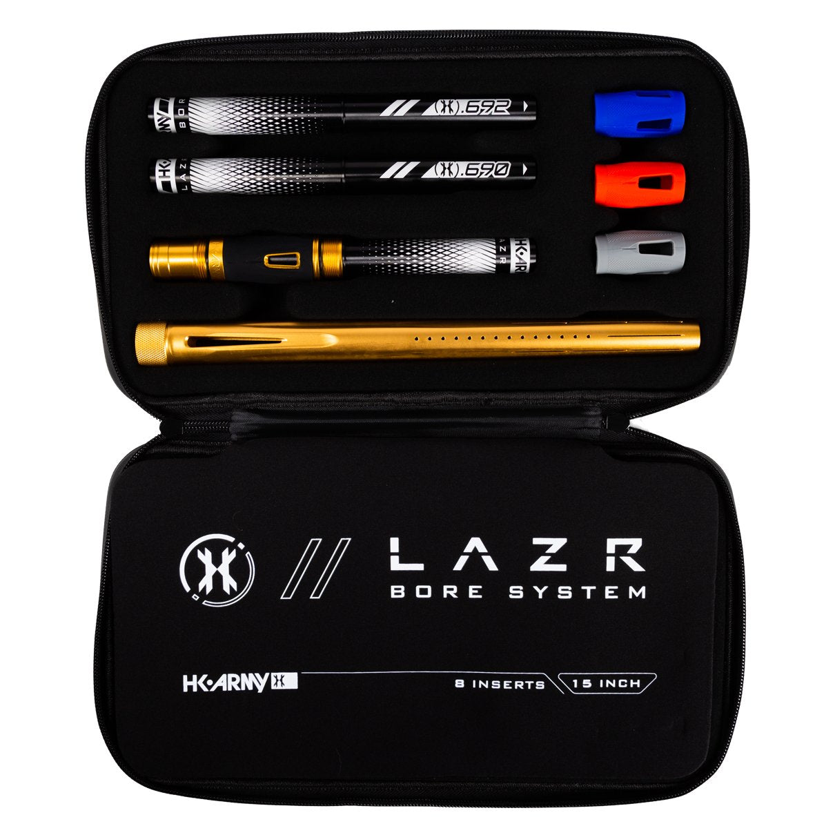 HK Army LAZR Barrel Kit (15") - Autococker - Dust Gold - Black Inserts