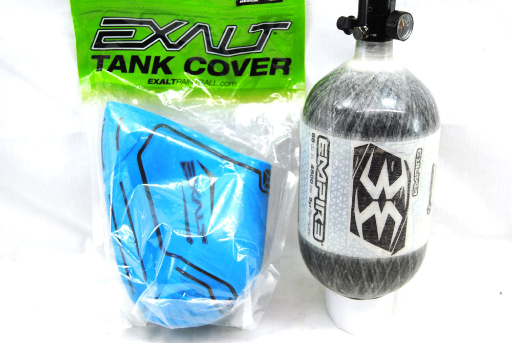 Used Empire Basics Carbon Fiber 68ci / 4500psi tank w/ Exalt tank cover - Empire