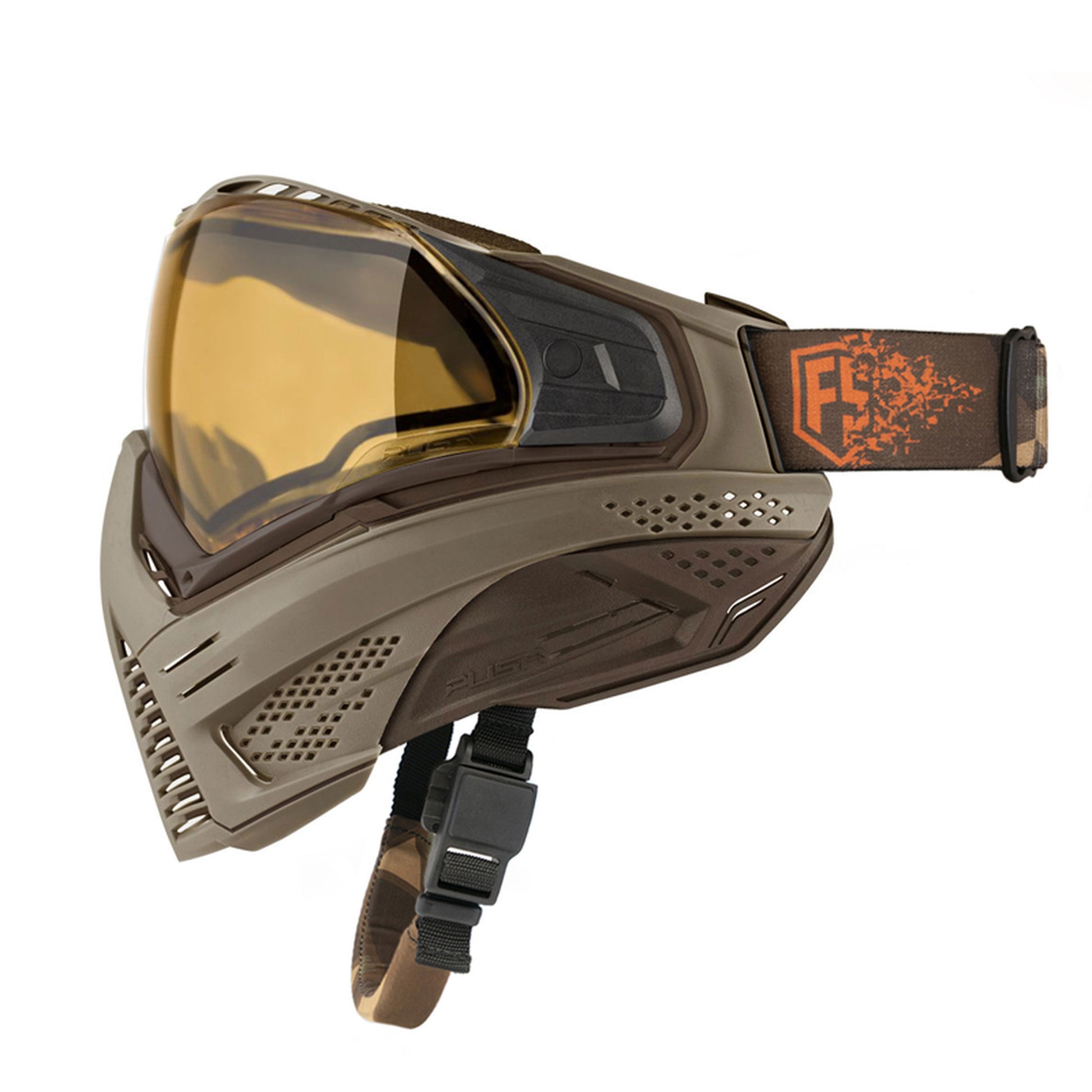 First Strike Push Unite Paintball Goggle - Tan/Brown - First Strike