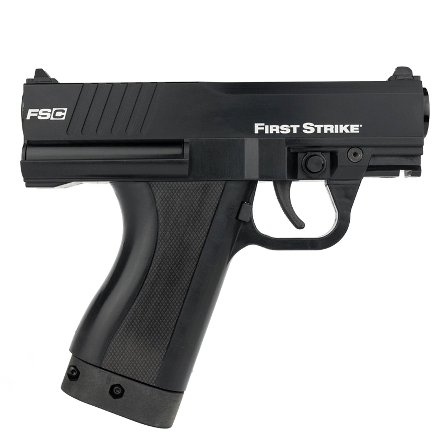 First Strike FSC (First Strike Compact) Paintball Pistol with 3 Mags, Holster and Mag Holsters - Black - First Strike