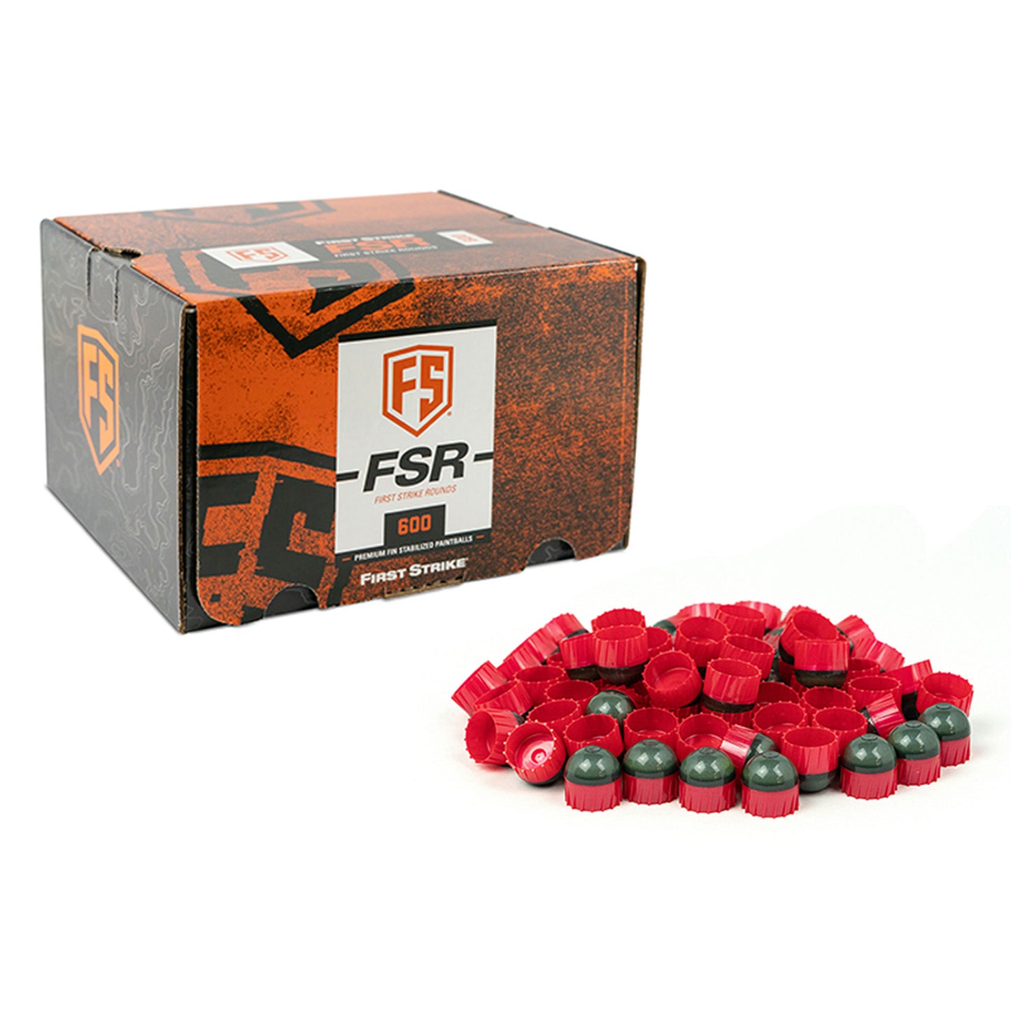 First Strike Rounds - 600 Count - Smoke/Red - Yellow - First Strike