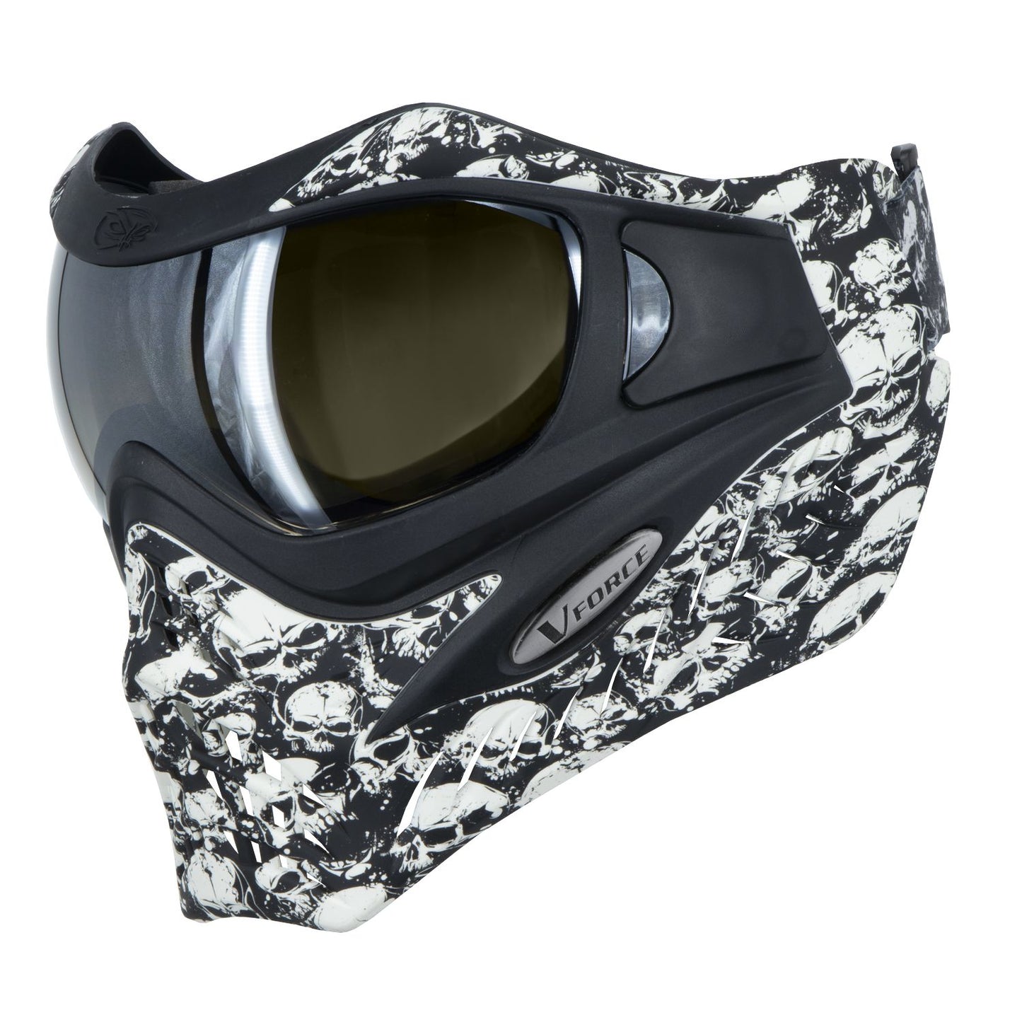 VForce Grill SE Catacomb with Quicksilver & Clear Thermal Lens - Black/White Skulls