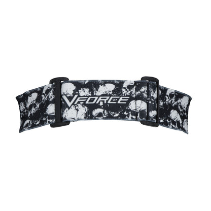 VForce Grill SE Catacomb with Quicksilver & Clear Thermal Lens - Black/White Skulls