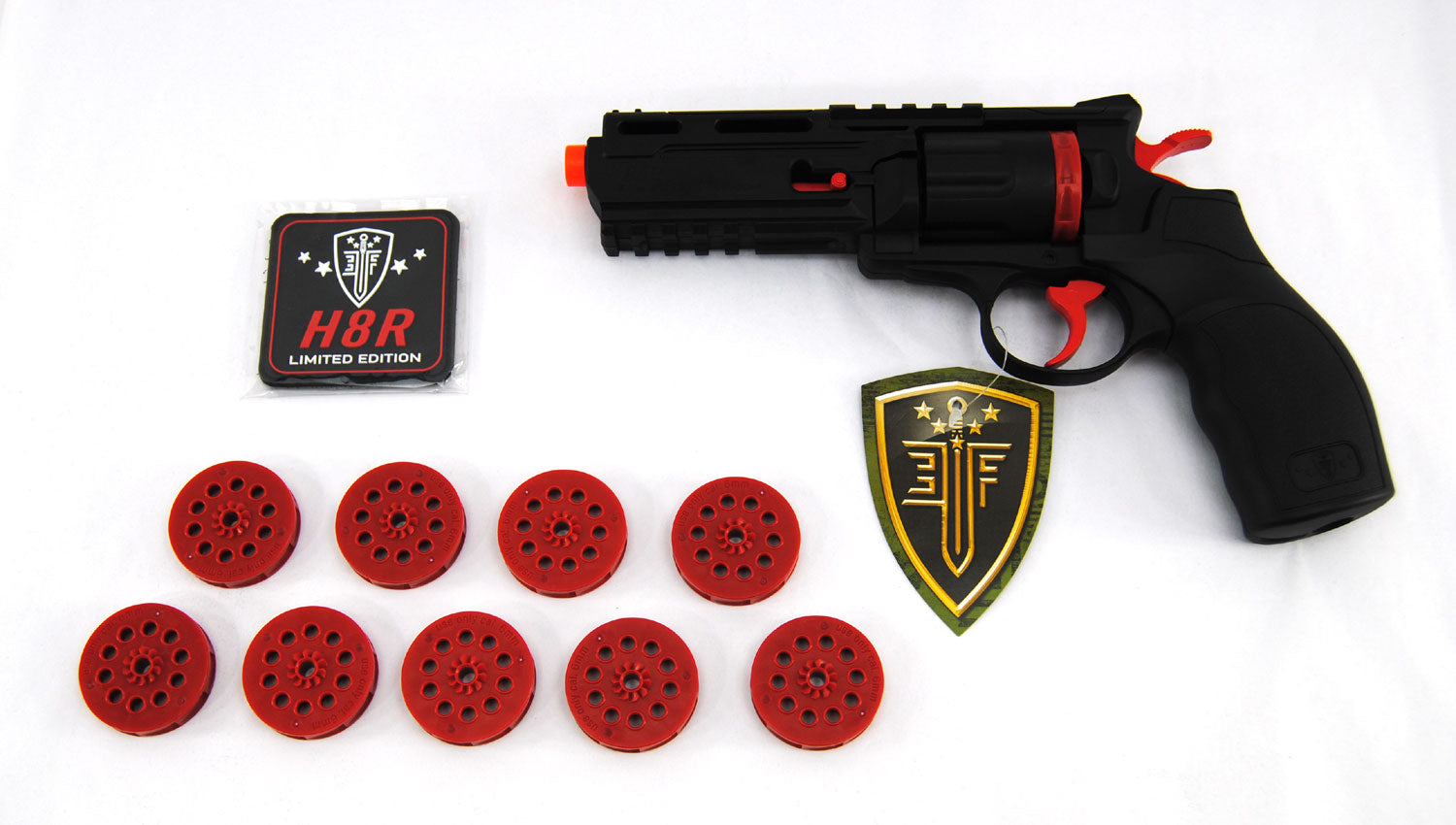 Elite Force Limited Edition H8R Gen II CO2 Revolver Airsoft Pistol - Black / Red - Elite Force