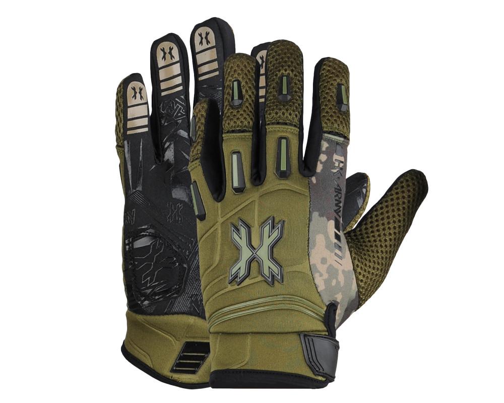 HK Army Pro Gloves Full Finger - Olive Camo - Small - HK Army