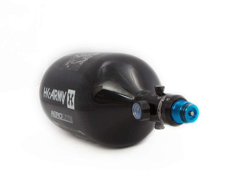 HK Army AeroLite "EXTRA LITE" Tank w/ Aerolite2 Pro Reg - 80ci / 4500psi - Black - HK Army